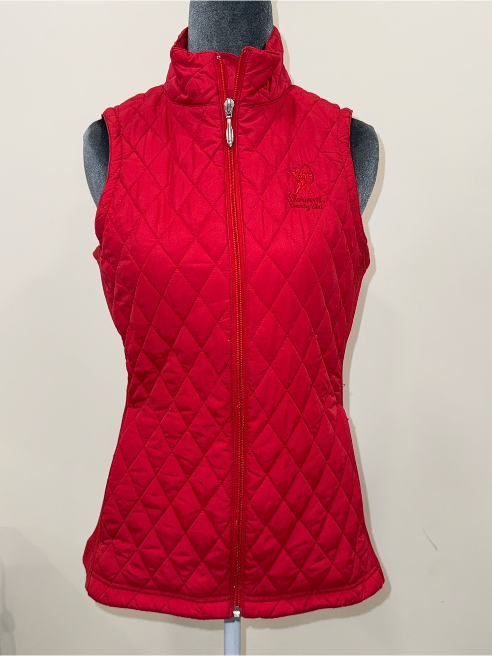 Sherwood County Club Red Quilted Sleeveless Vest - Women's Lightweight Layer